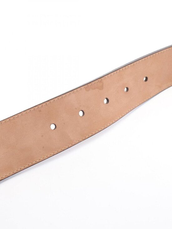 Fendi Belt FF Logo Buckle Leopard Gold Leather main image 6